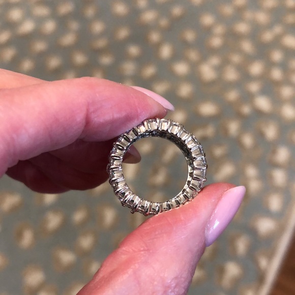 Sterling silver cc eternity band - Picture 3 of 8